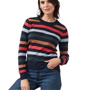 Pact organic cotton fall striped sweater